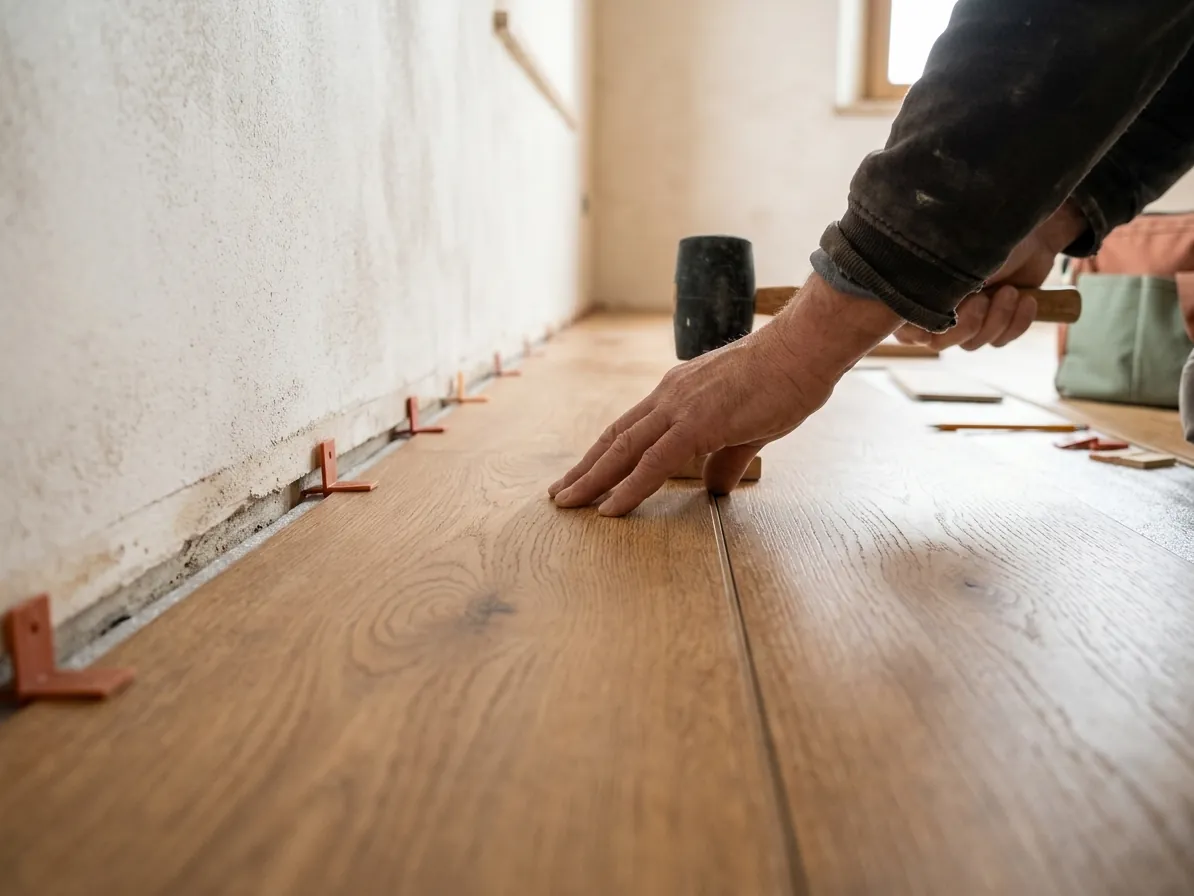 Posa di un pavimento in listoni effetto legno